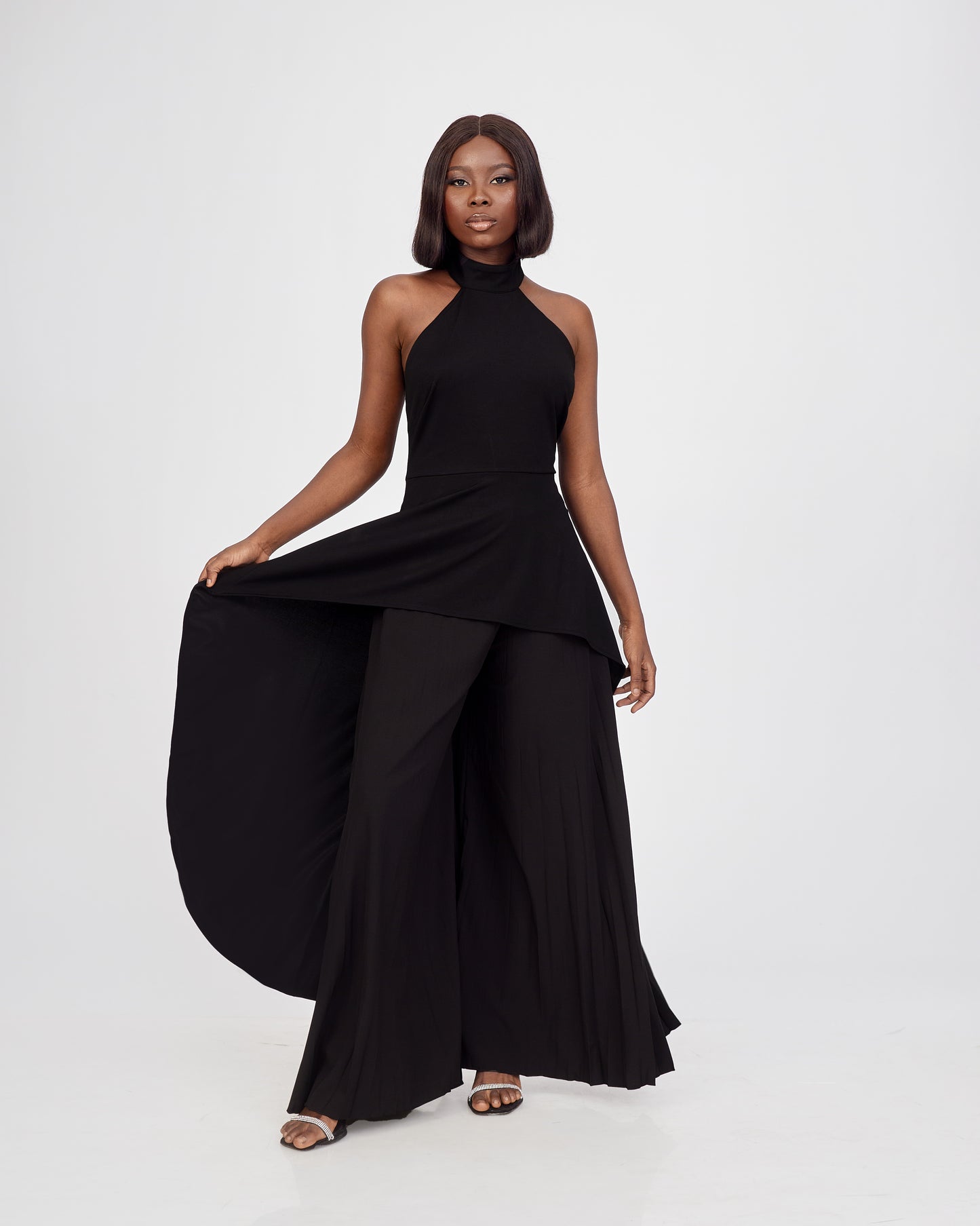 Elegant Blac Blouse and Trouser